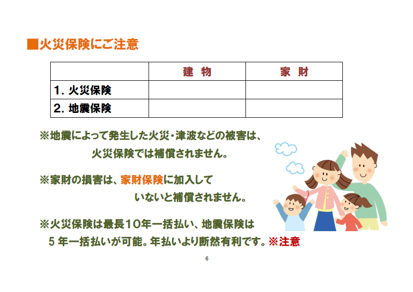 火災保険に注意